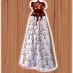 Handmade Dress Towel, Crochet Dish Towel, Crochet Farmhouse decor